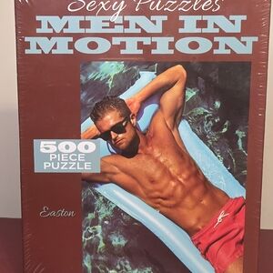 Sexy Puzzles Men in Motion 500 Piece Puzzle Sealed Adult Novelty Puzzle